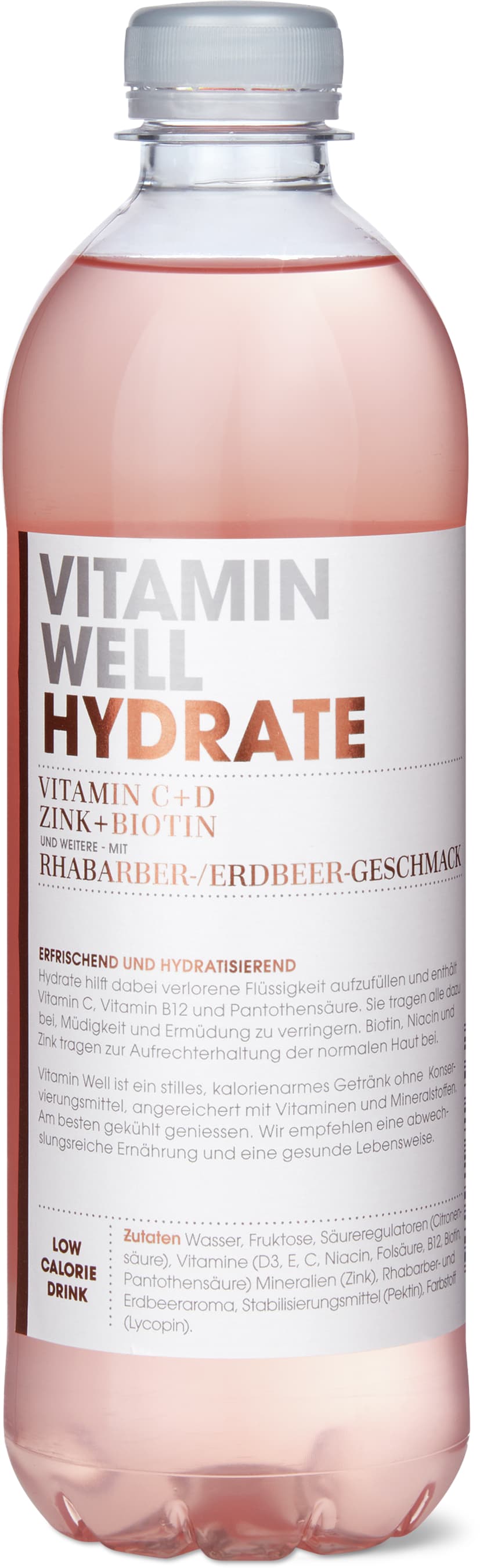 Vitamin Well Hydrate Goût rhubarbe et fraise 6x500ml